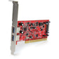 2PORT PCI SUPERSPEED USB 3.0 CONTROLLER CARD WITH SATA POWER