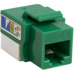 CAT6 KEYSTONE JACK PUNCH DOWN GREEN