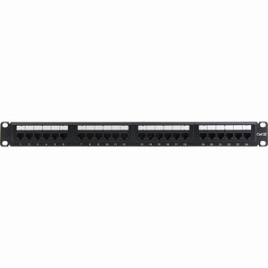 24PORT CAT5E PATCH PANEL 1U RACKMOUNT 568B 110 PUNCHDOWN RJ45