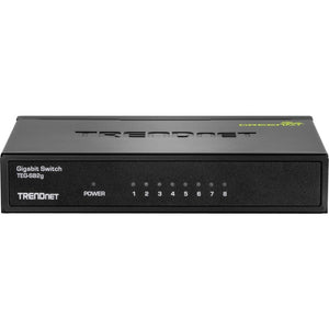 8PORT GIGABIT GREENNET SWITCH GREEN METAL