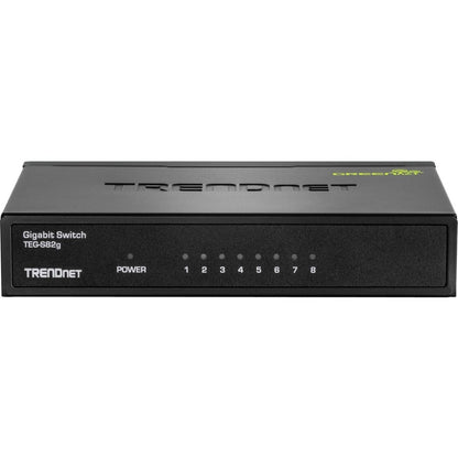 8PORT GIGABIT GREENNET SWITCH GREEN METAL