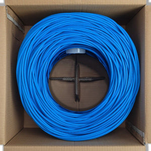 1000FT CAT5E BLUE UTP 24AWG CCA NETWORK CABLE 350MHZ 4PR