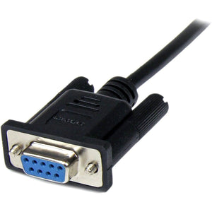 2M DB9 MALE TO FEMALE RS232 SERIAL 9PIN NULL MODEM CABLE