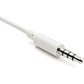 HEADPHONE MICROPHONE SPLITTER WHITE - 4 PIN TO 2X 3 PIN 3.5MM