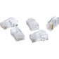 100PK CAT5E RJ45 MODULAR PLUG FOR STRANDED OR SOLID CAT5E CABLE