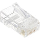 50PK CAT5E RJ45 MODULAR PLUG FOR STRANDED OR SOLID CAT5E CABLE