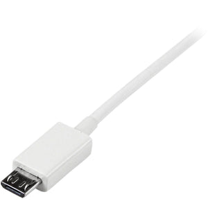 6FT MICRO USB CABLE 2M WHITE USB A TO MICRO B CHARGING CORD