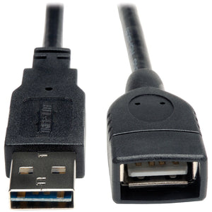 10FT USB EXTENSION CABLE USB MF USB 2.0 REVERSIBLE HIGH SPEED A/A