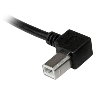 LEFT ANGLE USB A TO B CABLE 10FT USB 2.0 PRINTER CABLE CORD