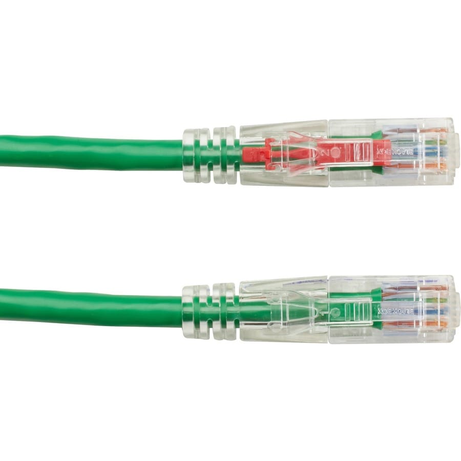 1FT GREEN CAT6 550MHZ PATCH CAB LE UTP CM LOCKING SNAGLESS