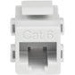 CAT6 RJ45 KEYSTONE JACK WHITE NETWORK COUPLER F/F