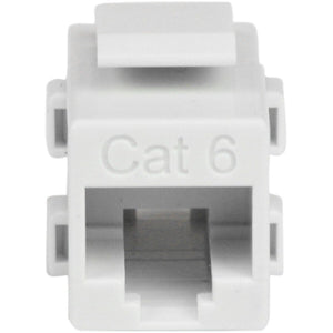 CAT6 RJ45 KEYSTONE JACK WHITE NETWORK COUPLER F/F