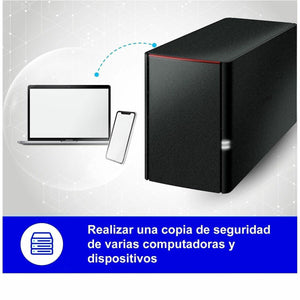 4TB LINKSTATION 220 NAS 2X2TB PERSONAL CLOUD STORAGE MEDIA SVR