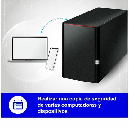 8TB LINKSTATION 220 NAS 2X4TB PERSONAL CLOUD STORAGE MEDIA SVR