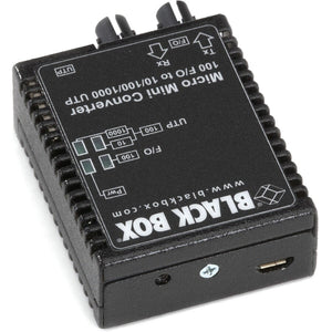 10/100BT 100BFX MM 5K ST MEDIA CONVERTER US PS