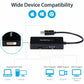 3 IN 1 DISPLAYPORT ADAPTER DP TO VGA DVI HDMI CONVERTER DONGLE