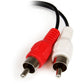 6IN 3.5MM STEREO FEMALE TO 2X RCA MALE ADAPTER CABLE