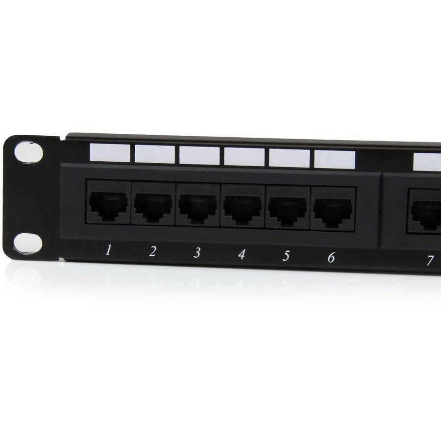 24 PORT CAT6 PATCH PANEL RJ45 110 TYPE RACK MOUNT NETWORK PANEL