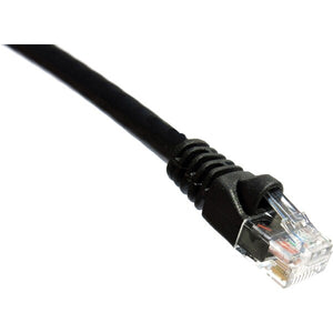 1FT CAT5E BLACK MOLDED BOOT PATCH CABLE 350MHZ