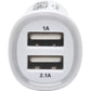 DUAL USB CAR CHARGER CELLPHONE TABLET 5V 3.1A 15.5W LIGHTER SOCKET