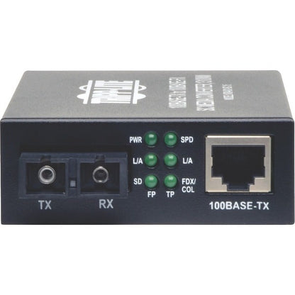 SC SINGLE MODE MEDIA CONVERTER 10/100 RJ45/SC