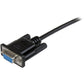 2M FEMALE TO FEMALE RS232 SERIAL NULL MODEM CABLE BLACK