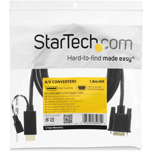 3FT HDMI TO VGA CABLE ADAPTER ACTIVE HDMI TO VGA CONVERTER CORD