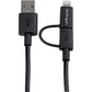 3FT 2 IN 1 CHARGING CABLE APPLE LIGHTNING MICRO-USB CHARGING CORD