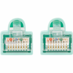 3FT CAT6 CAT6A PATCH CABLE 10G AUGMENTED SNAGLESS RJ45 M/M AQUA