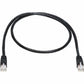 3FT CAT6 CAT6A PATCH CABLE 10G AUGMENTED SNAGLESS RJ45 M/M BLACK