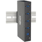 4-PORT INDUSTRIAL METAL USB HUB USB 3.0 IMMUNITY/MOUNTABLE 15KV ESD