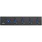 4-PORT INDUSTRIAL METAL USB HUB USB 3.0 IMMUNITY/MOUNTABLE 15KV ESD