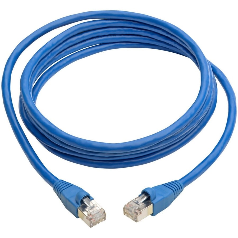 7FT CAT6 CAT6A PATCH CABLE 10G AUGMENTED STP SNAGLESS RJ45 MM BLUE