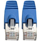 7FT CAT6 CAT6A PATCH CABLE 10G AUGMENTED STP SNAGLESS RJ45 MM BLUE