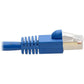 7FT CAT6 CAT6A PATCH CABLE 10G AUGMENTED STP SNAGLESS RJ45 MM BLUE