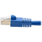 7FT CAT6 CAT6A PATCH CABLE 10G AUGMENTED STP SNAGLESS RJ45 MM BLUE