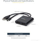 MDP TO DP MULTI MONITOR ADAPTER 2 MINI DISPLAYPORT SPLITTER MST HUB