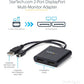 MDP TO DP MULTI MONITOR ADAPTER 2 MINI DISPLAYPORT SPLITTER MST HUB
