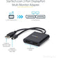MDP TO DP MULTI MONITOR ADAPTER 2 MINI DISPLAYPORT SPLITTER MST HUB