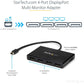 MDP TO DP MULTI MONITOR ADAPTER 4 MINI DISPLAYPORT SPLITTER MST HUB