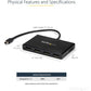 MDP TO DP MULTI MONITOR ADAPTER 4 MINI DISPLAYPORT SPLITTER MST HUB