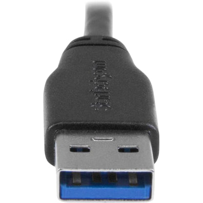 USB 3.0 TO MICRO B CABLE 3FT 1M SLIM LEFT ANGLE MICRO USB CABLE