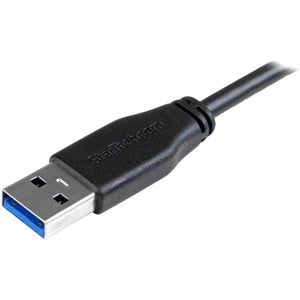 USB 3.0 TO MICRO B CABLE 3FT 1M SLIM LEFT ANGLE MICRO USB CABLE