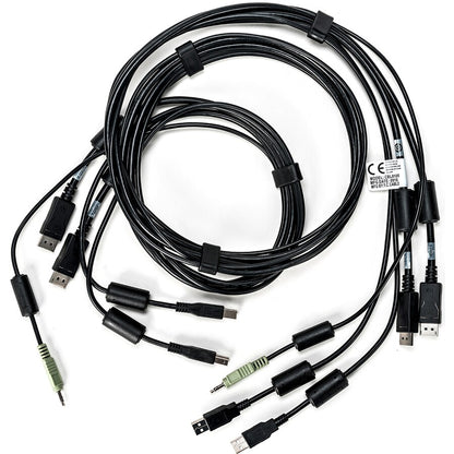 6FT CABLE ASSY 2-DISPLAYPORT/2-USB/1-AUDIO