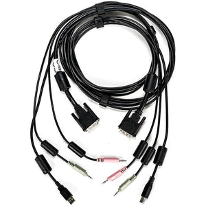 6FT CABLE ASSY 1-DVI-I/1-USB/2-AUDIO