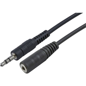 15FT MINI JACK MALE TO FEMALE AUDIO STEREO EXTENSION CABLE