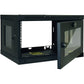 6U WALL MOUNT RACK ENCLOSURE SERVER CABINET W GLASS ACRYLIC DOOR