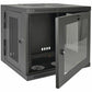 10U WALL MOUNT RACK ENCLOSURE CABINET HINGED GLASS ACRYLIC DOOR