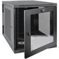 12U WALL MOUNT RACK ENCLOSURE CABINET SERVER 33IN HINGED ACRYLIC