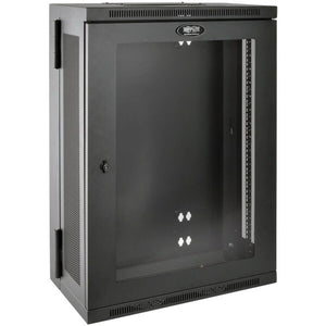 18U WALL MOUNT RACK ENCLOSURE SERVER CABINET HINGED 13IN ACRYLIC